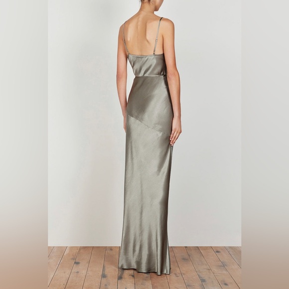 Shona Joy LA LUNE BIAS COWL MAXI DRESS - SAGE - Picture 2 of 5